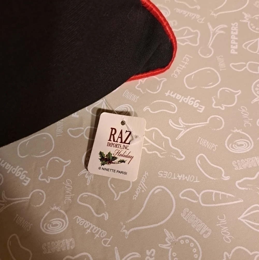RAZ Christmas pillow is NWT